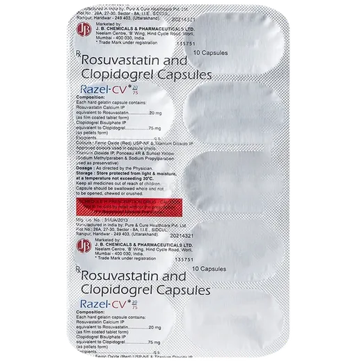razel cv 20/75mg capsule 10's